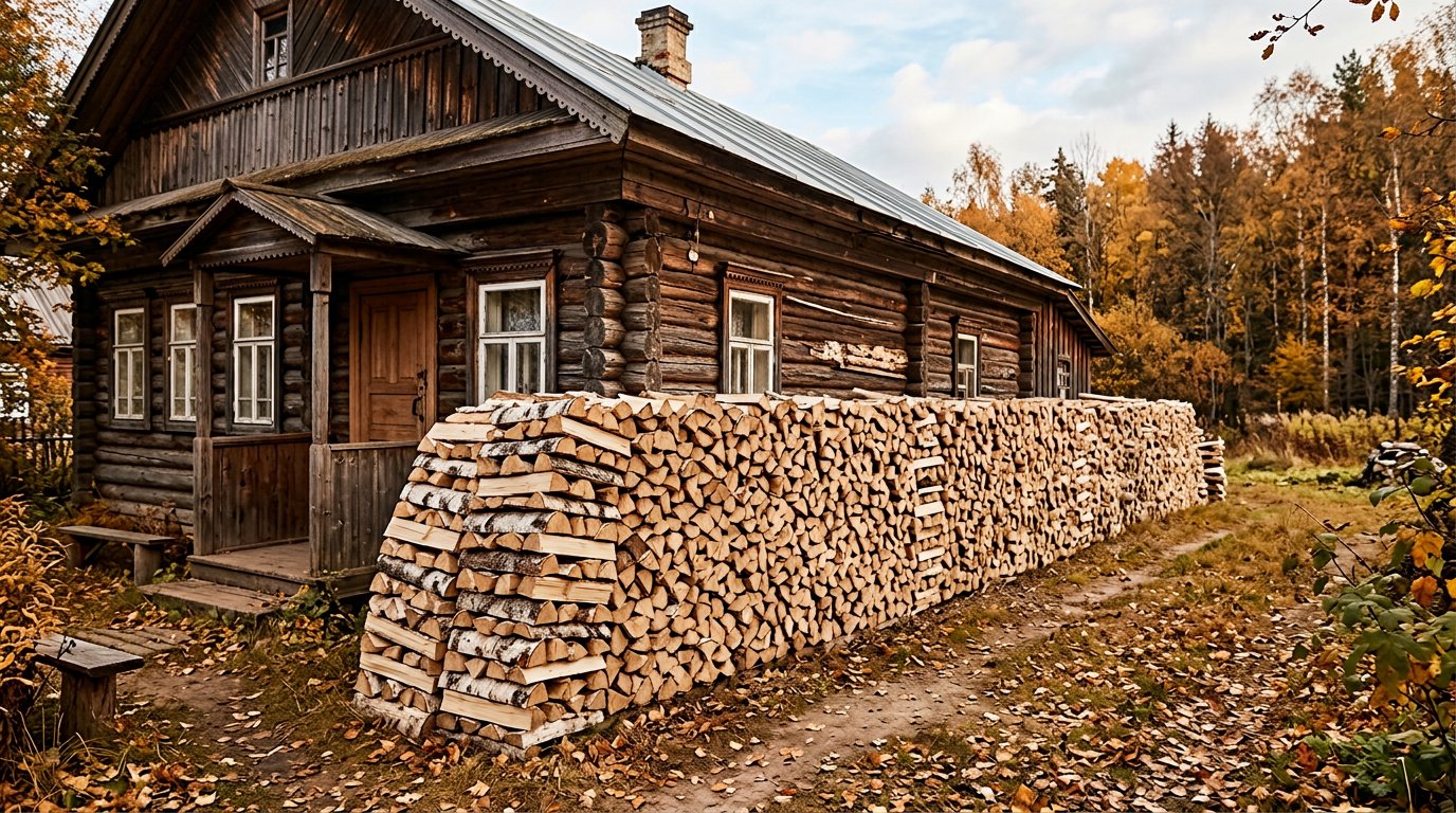 Сколько дров нужно для дома 100 м²